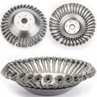 Akcesoria do urządzeń ogrodniczych - Druciak Tarcza Szczotka Druciana Do Kosy Chwasty - miniaturka - grafika 1