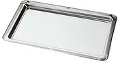 Akcesoria gastronomiczne - APS Taca prostokątna do serwowania z rantem dekoracyjnym GN 1/2 325x265 mm | Profi Line 12000 - miniaturka - grafika 1