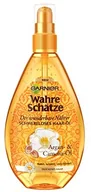 Olejki do ciała i włosów - Garnier prawdziwe skarby kuracja dla włosów na olej, akcesoria do włosów na intensywne pielęgnacja włosów (z olejek arganowy i olej camelia zapewniający suchy do włosów) 1 X 150 ML) C52595 - miniaturka - grafika 1