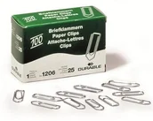 Spinacze i klipsy do papieru - DURABLE Spinacze małe 26mm ocynkowane 100 szt. 1206-25 - miniaturka - grafika 1