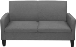 vidaXL 2-częściowy komplet wypoczynkowy, tkanina, ciemnoszary - Komplety wypoczynkowe - miniaturka - grafika 5