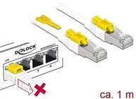 Kable miedziane - DeLock DeLOCK RJ45 kabel sieciowy CAT 6 A Secure 1.0 m ST/ST 85331 - miniaturka - grafika 1