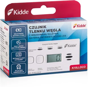 Kidde Czujnik czadu z wyświetlaczem K10LLDCO K10LLDCO - Czujniki czadu, dymu, gazu - miniaturka - grafika 7