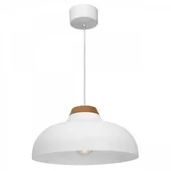 Lampy sufitowe - Luminex Burgos 1990 lampa wisząca zwis 1x60W E27 biała - miniaturka - grafika 1
