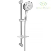 Zestawy prysznicowe - Oltens Oltens Saxan EasyClick Alling 60 zestaw prysznicowy z mydelniczką chrom 36004100 - miniaturka - grafika 1