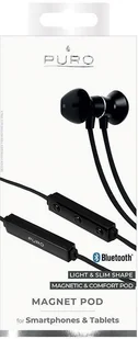 Puro Magnet Pod czarne (BTIPHF08BLK) - Słuchawki - miniaturka - grafika 3