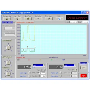 AZ Instrument Corporation. Ltd Miernik parametrów powietrza AZ 7722 AZI-7722 - Inne urządzenia pomiarowe - miniaturka - grafika 4