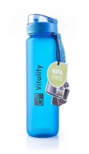 G21 Bidon G21 butelka na wodę 1000 ml BPA free kolor niebieski mat 60022228 - Bidony dla dzieci - miniaturka - grafika 2
