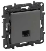 Gniazdka elektryczne - Legrand Gniazdo teleinformatyczne Niloe Step 863463 RJ45 kat 6 UTP pojedyńcze stalowe - miniaturka - grafika 1