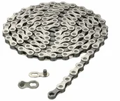 Łańcuchy rowerowe - KMC Łańcuch 10-rzędowa X-10 114-ogniw srebrny z zapinką box 143040 - miniaturka - grafika 1