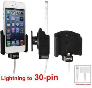 Brodit AB Uchwyt do Apple iPhone 5 & 5S & iPhone SE z możliwością wpięcia kabla lightning z 30-pinowym adapterem 514433 - Uchwyty samochodowe do telefonów Brodit AB Uchwyt do Apple iPhone 5 & 5S & iPhone SE z możliwością wpięcia kabla lightning z 30-pinowym adapterem 514433 - Uchwyty samochodowe do telefonów - miniaturka - grafika 8