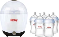 Butelki dla niemowląt - Nuby Elektryczny sterylizator parowy z butelkami, 5 szt. - miniaturka - grafika 1