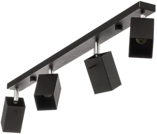 Euluna Spot sufitowy Square, czarny 4-punktowy liniowy - Lampy sufitowe - miniaturka - grafika 2