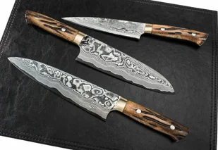 Mistrz Takeshi Saji Takeshi Saji YBB Ręcznie kuty nóż do obierania 9cm VG-10 HA-461 - Noże kuchenne - miniaturka - grafika 5