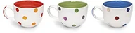 Kubki - Excelsa punktach Jumbo 400 ML, ceramika, czerwony/zielony/niebieski, 11 x 11 x 8.5 cm 47836 - miniaturka - grafika 1