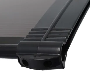 vidaXL Daszek nad drzwi, czarny, 240 x 100 cm, plastik - Markizy - miniaturka - grafika 5