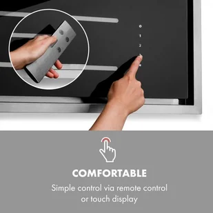 Klarstein High Line 90 Czarny (CGCH3-Highline-90) - Okapy kuchenne - miniaturka - grafika 3