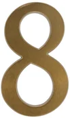 Numery na dom - Cyfra /8/ 19CM BRĄZ TRANSPARENT ALUMINUM - miniaturka - grafika 1
