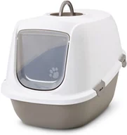 Kuwety dla kotów - Savic Leo kuweta dla kota Ciepłoszaro-biała - miniaturka - grafika 1