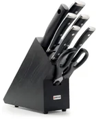 Noże kuchenne - Wüsthof Zestaw noży z temperówką, z nożyczkami i blok czarny 8dílná Klasyczny Ikona - miniaturka - grafika 1