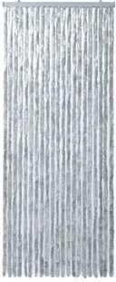 VidaXL Zasłona na owady, szarość i biel, 90x220 cm, szenil 284280 VidaXL - Moskitiery - miniaturka - grafika 4