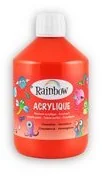 Rainbow, farba akrylowa, 500 ml, czerwona - Farby i media malarskie - miniaturka - grafika 3