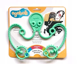 Zawieszka gryzak ośmiornica Ogobolli Miętowy - Zawieszki dla dzieci i niemowląt - miniaturka - grafika 2