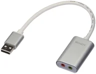 Złącza, przejściówki, adaptery - Lindy 42926 Konwerter adapter) USB A 2x 3,5mm LY-42926 - miniaturka - grafika 1