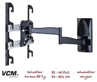 Uchwyty do telewizora - VCM uchwyt ścienny WS 300 - możliwość wygięcia i przechylenia - czarny 17804 - miniaturka - grafika 1