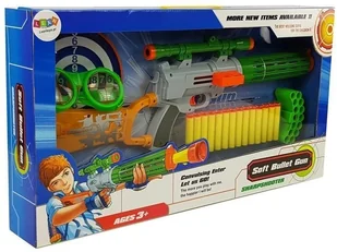 Lean Karabin na Naboje Piankowe z Tarczą Szary  6782 - Zabawki militarne - miniaturka - grafika 6