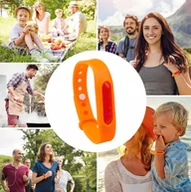 Zwalczanie i odstraszanie szkodników - Opaska na komary bransoletka odstraszacz silikon - miniaturka - grafika 1