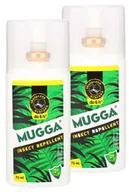Zwalczanie i odstraszanie szkodników - Mugga Zestaw 2szt - Repelent Środek na komary kleszcze i inne owady, spray , 9,4% DEET 75x2) 75x2 - miniaturka - grafika 1