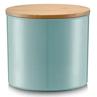 Pudła i pojemniki do przechowywania - Zeller ZELLER PS OZDOBNY POJEMNIK DO PRZECHOWYWANIA Z POKRYWKĄ 12,5 CM MORSKI DREWNO BAMBUSOWE 25396 - miniaturka - grafika 1