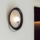 Lampy ścienne - Milan Iluminación Wire kinkiet 38 cm antracytowy - miniaturka - grafika 1