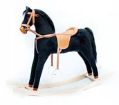 Zabawki na biegunach - Koń na biegunach duży czarny - polski - miniaturka - grafika 1