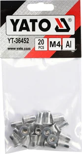 Yato NITONAKRĘTKI ALUMINIOWE M4 20SZT YT-36452 YT-36452 - Nitownice - miniaturka - grafika 3
