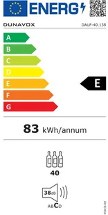 Dunavox DAUF-40.138B - Chłodziarki do wina - miniaturka - grafika 2