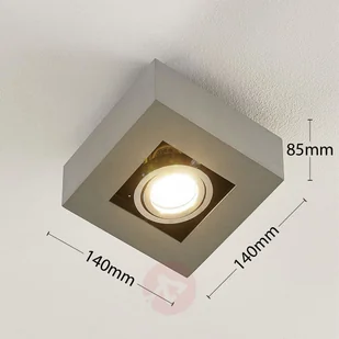 Lampenwelt Aluminiowa lampa sufitowa LED VINCE - Lampy sufitowe - miniaturka - grafika 3