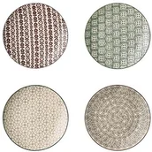 Talerze - Bloomingville Karine zestaw 4 talerzy - miniaturka - grafika 1