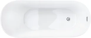 Corsan Wanna wolnostojąca Estella 170 cm z wykończeniem chrom S-302XLCH - Wanny - miniaturka - grafika 4