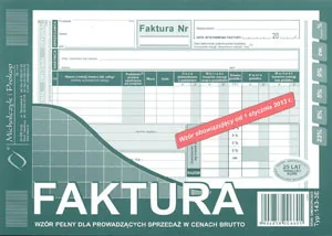 MICHALCZYK Prokop Prokop Faktura wzór pełny A5 80 kartek 143-3E - Druki akcydensowe - miniaturka - grafika 2