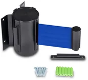 Akcesoria do reklamy - Kaseta ścienna czarna z taśmą niebieską 2,1m - miniaturka - grafika 1