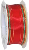 Pasmanteria - Pattberg Prezent 40 MM 20 m Chamonix  bransoletka z krawędzią drut, złoty, czerwony/zielony 1184020-609 - miniaturka - grafika 1