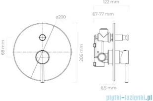 Oltens Zestaw  Molle bateria podtynkowa z deszczownicą 30 cm Sondera i kompletem prysznicowym Driva EasyClick - Baterie podtynkowe - miniaturka - grafika 5