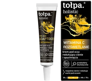 Tołpa Holistic - Pro Age Adaptogen + Witamina C - Krem pod oczy redukujący cienie i opuchnięcia - 10 ml - Kosmetyki pod oczy - miniaturka - grafika 2