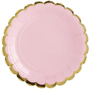 PartyDeco Talerzyki papierowe, Golden Border, 18 cm, 6 sztuk - Dekoracje i nakrycia stołu na imprezę PartyDeco Talerzyki papierowe, Golden Border, 18 cm, 6 sztuk - Dekoracje i nakrycia stołu na imprezę - miniaturka - grafika 3
