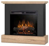 Kominki elektryczne - Warmtec Kominek elektryczny Warmtec Jukon wkład Dimplex 23" XHD Optiflame czarny jasny dąb JUKON-23-W05 - miniaturka - grafika 1