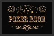 Wycieraczki - empireposter Empire plakat  mata na podłogę  Poker Room  rozmiar (cm), ok. 60 X 40  drzwi Wysokiej jakości wycieraczka z nadrukiem do wewnętrznych i zewnętrznych. W celu krawędź 623546 - miniaturka - grafika 1