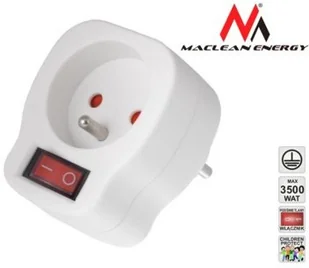 Maclean Gniazdo z wyłącznikiem mce-13 230 v 3500 w maclean energy - Gniazdka elektryczne - miniaturka - grafika 2
