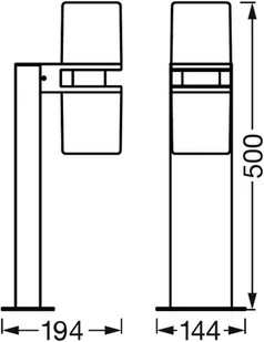 LEDVANCE SMART+ WiFi Outdoor Flare Updown 50 cm - Lampy ogrodowe - miniaturka - grafika 4
